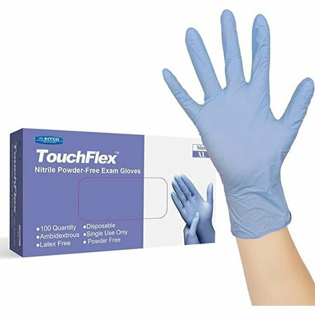 Touchflex TouchFlex, Nitrile Exam Gloves, 3.5 mil Palm, Nitrile, Powder-Free, XL, 10 PK, Lavender NGPF7001-V